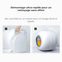 Litière automatique pour chat – Bac autonettoyant intelligent 65 L