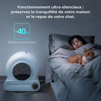 Litière automatique pour chat – Bac autonettoyant intelligent 65 L